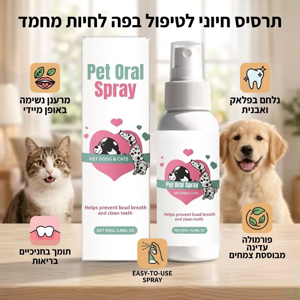 FreshBite™️הספריי לנשימה רעננה וחניכיים בריאות לחיות מחמד